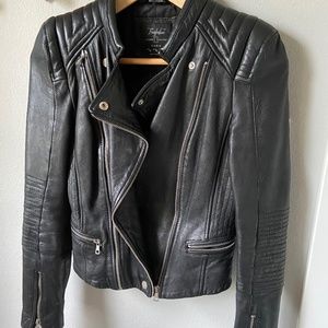 Zara Black Leather Jacket